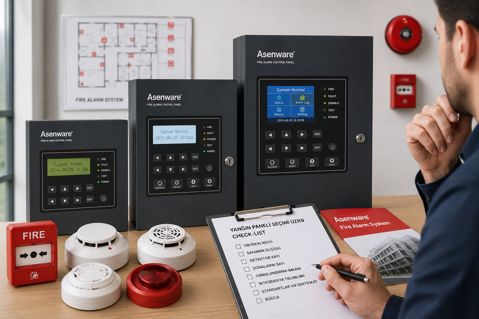 Asenware yanğın paneli necə seçilir?
